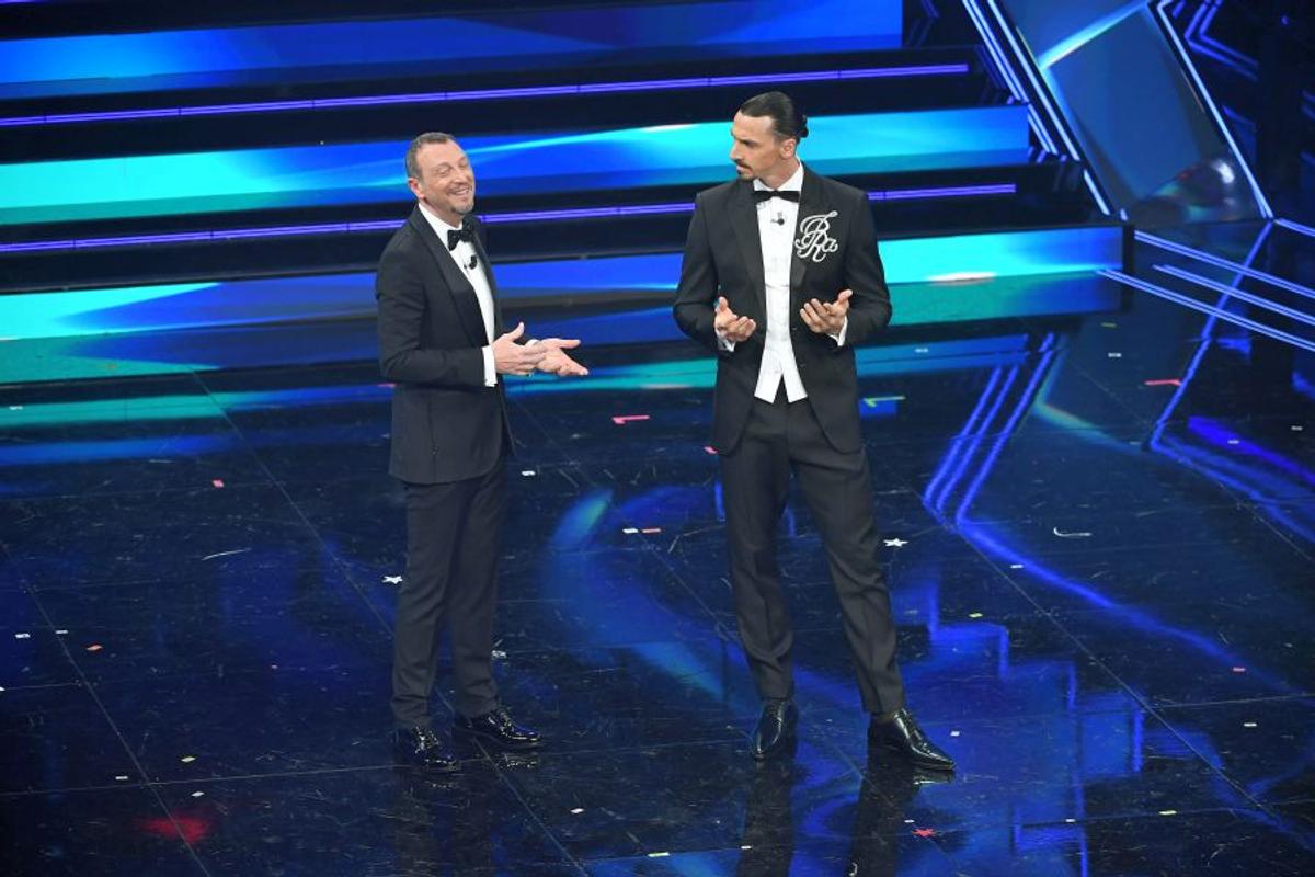 VIDEO+FOTO Zlatan Ibrahimovic a făcut senzație la festivalul de la Sanremo: „În condițiile astea, o să anulez show-ul. Să plece și violoniștii, dar să rămână fetele!”