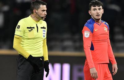 Repriză complicată pentru Hațegan în FC Argeș - FCSB: a anulat greșit golul lui Ianis Stoica?!