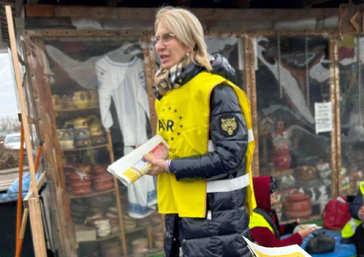 Fosta campioană europeană a României, pe lista AUR la europarlamentare » Campanie cu lacrimi lângă tribuna-fantomă de 5 milioane € din București