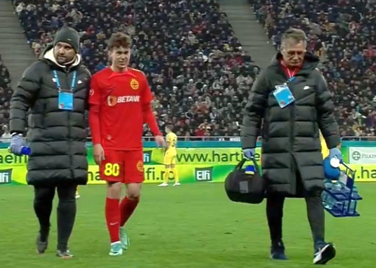 S-a „rupt” la nici 5 minute după ce a intrat la FCSB!