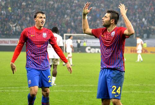 Raul Rusescu și Vlad Chiricheș, în 2012, la FCSB // sursă foto: arhivă GSP