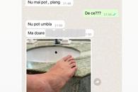 „Acum 24 de ore nu putea merge nici până la baie” » Soția fotbalistului din FCSB - Petrolul a publicat toată conversația: „Nu mai pot, plâng!”