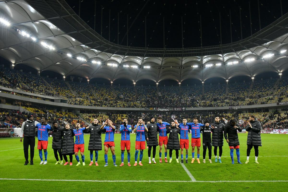 Imagini de la finalul meciului dintre Rapid și FCSB, 0-0 / Foto: Ionuț Iordache GSP