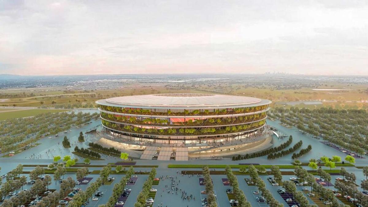 Stadionul „grădină” care se construiește la Belgrad