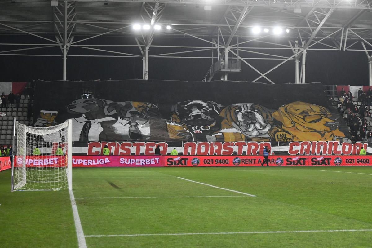 Dinamo - Hermannstadt, imagini din timpul partidei