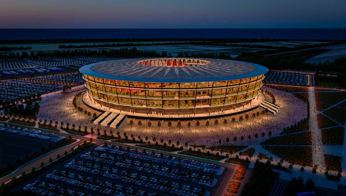 Primul „stadion-grădină” din lume se construiește la granița României: imagini impresionante