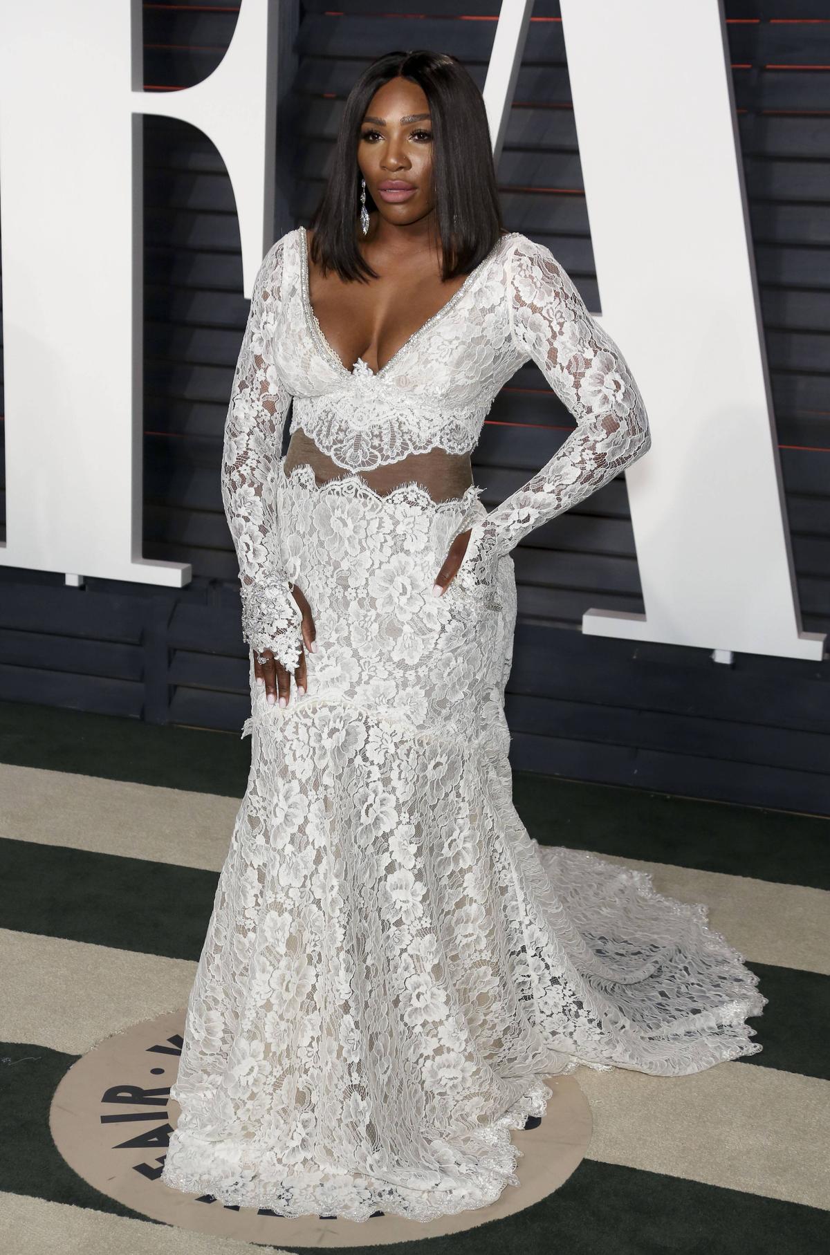 Serena Williams, douăzeci de ani de apariții la petrecerea Vanity Fair organziată după decernarea Premiilor Oscar