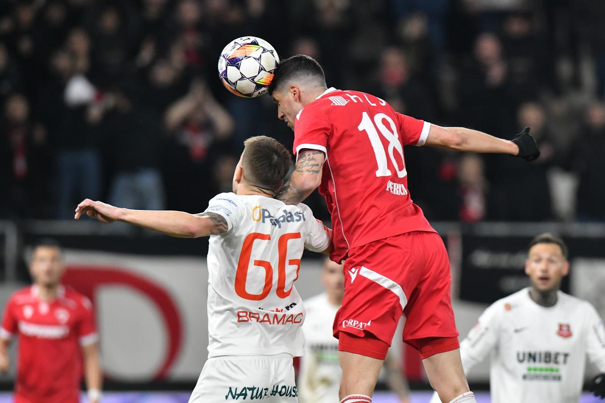 Dinamo - Hermannstadt, imagini din timpul partidei