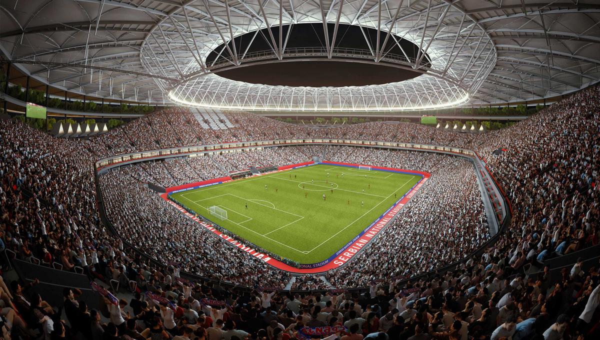 Primul „stadion-grădină” din lume se construiește la granița României: imagini impresionante