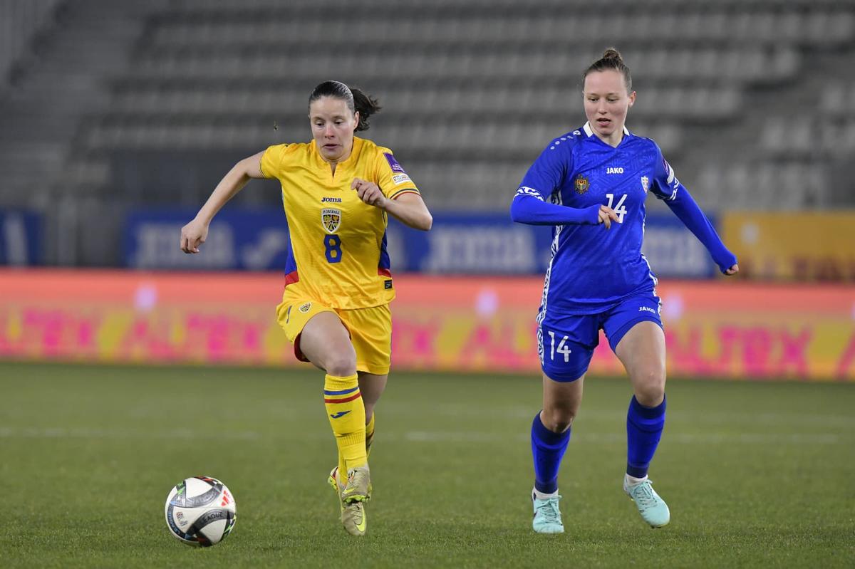 România - Moldova, în preliminarii CM la fotbal feminin