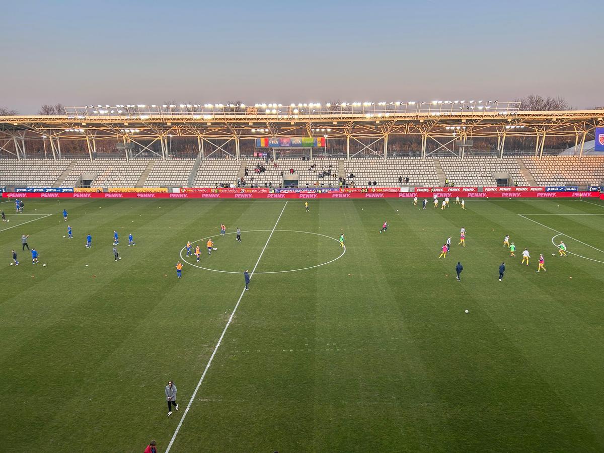 România - Moldova, la fotbal feminin, înainte de meci