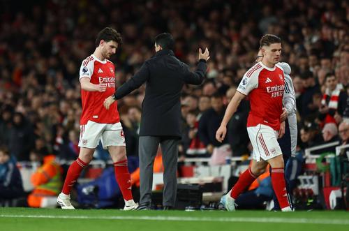 Declan Rice, Mikel Arteta și Viktor Gyokeres / Foto: Imago Images