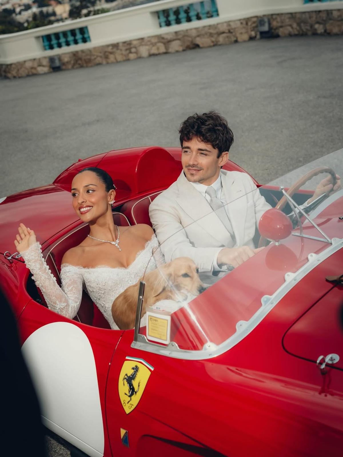 Nuntă ca în filme! » A plimbat-o pe Alexandra într-un Ferrari din 1957 pe străzile din Monte Carlo: „Cel mai stilat cuplu”