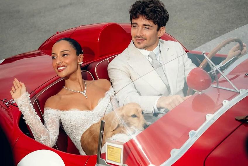 Charles Leclerc și Alexandra, nuntă ca în filme! Foto: Instagram