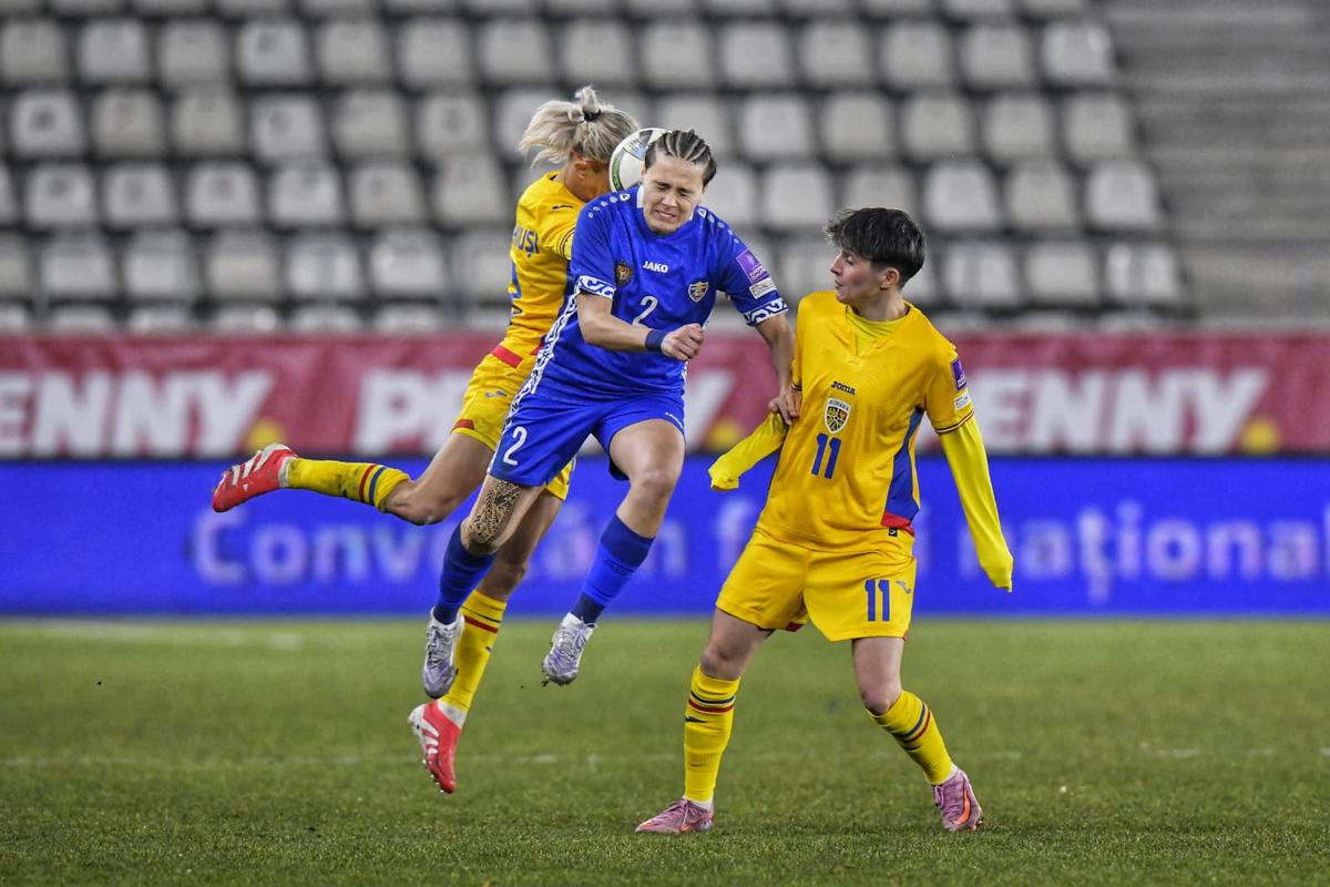 România - Moldova, în preliminarii CM la fotbal feminin