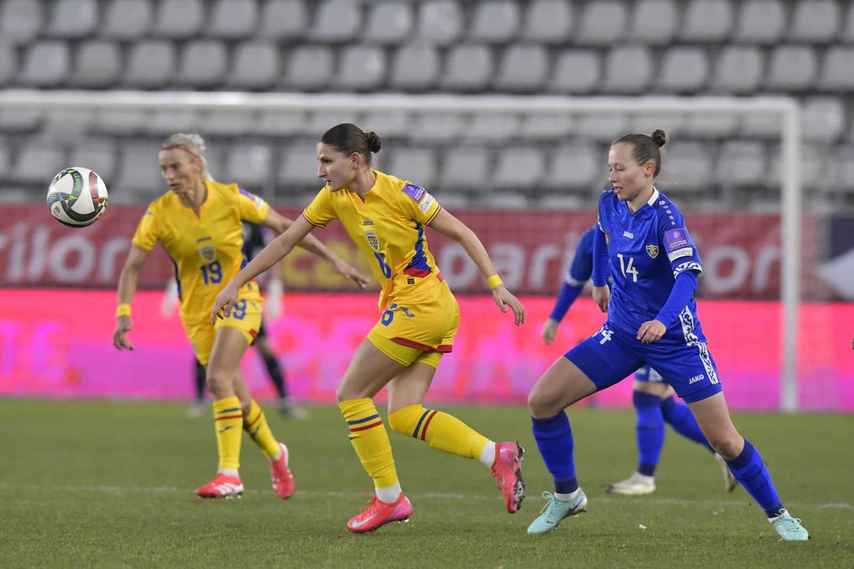 România - Moldova, în preliminarii CM la fotbal feminin