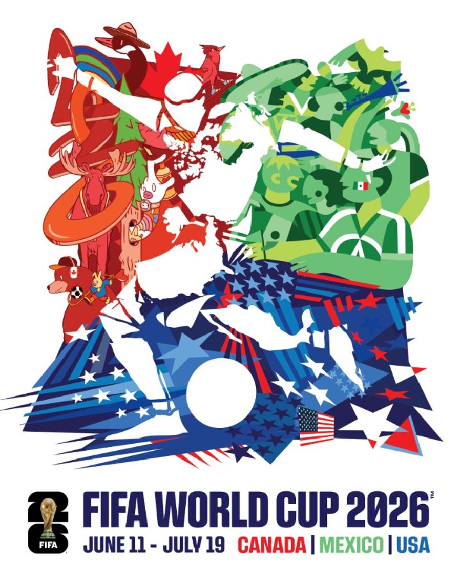 FIFA a lansat posterul CM 2026: „Afișul combină talentele artistice ale gazdelor, Canada, Mexic și SUA”