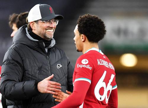 Jurgen Klopp și Trent Alexander-Arnold, foto: Guliver/gettyimages