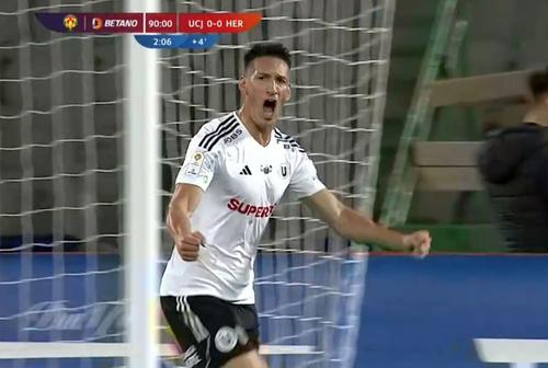 Anselmo a înscris unicul gol din U Cluj - Hermannstadt