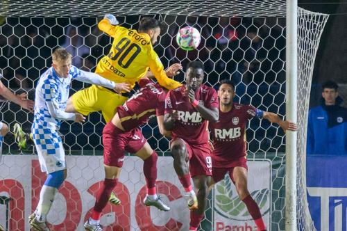 Raul Rusescu, 35 de ani, a comentat la GSP Live eliminarea suferită de CFR Cluj în Cupa României Betano / foto: facebook.com/fccorvinul1921