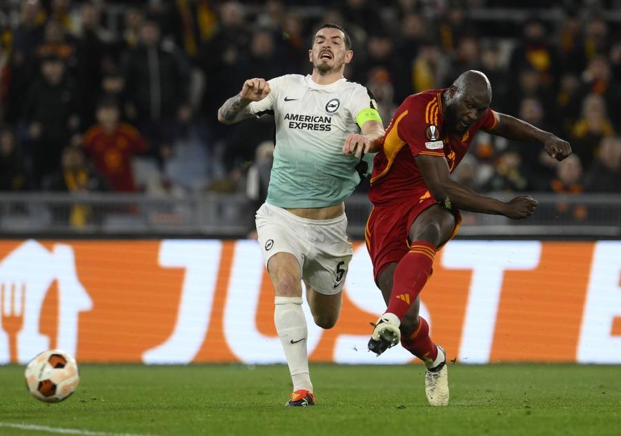 Contra lui Brighton, în „optimile” Europa League, a fost ultimul gol semnat de Romelu Lukaku / Foto: Imago Golgheterul Belgiei e în criză » Fără gol marcat de o lună și cu randamentul înjumătățit cu noul antrenor!
