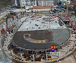 Arena multifuncțională din inima orașului capătă contur » Imaginile spectaculoase surprinse azi pe șantier