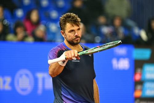 Stan Wawrinka în timpul meciului  FOTO Raed Krishan/Țiriac Open