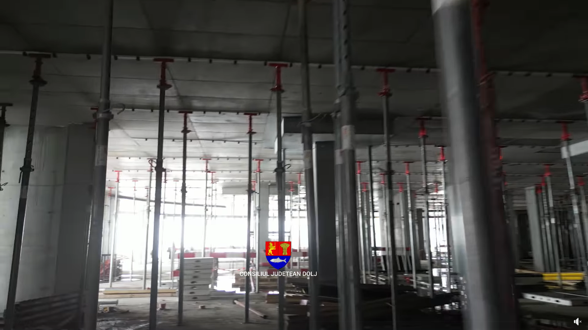 Arena multifuncțională din inima orașului capătă contur » Imaginile spectaculoase surprinse azi pe șantier