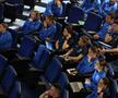 Pregătire pe simulatorul VAR pentru arbitrii din Superligă. FOTO: frf.ro