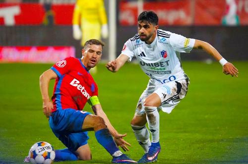 Imagine din FC Botoșani - FCSB, postată pe contul de facebook al echipei gazde