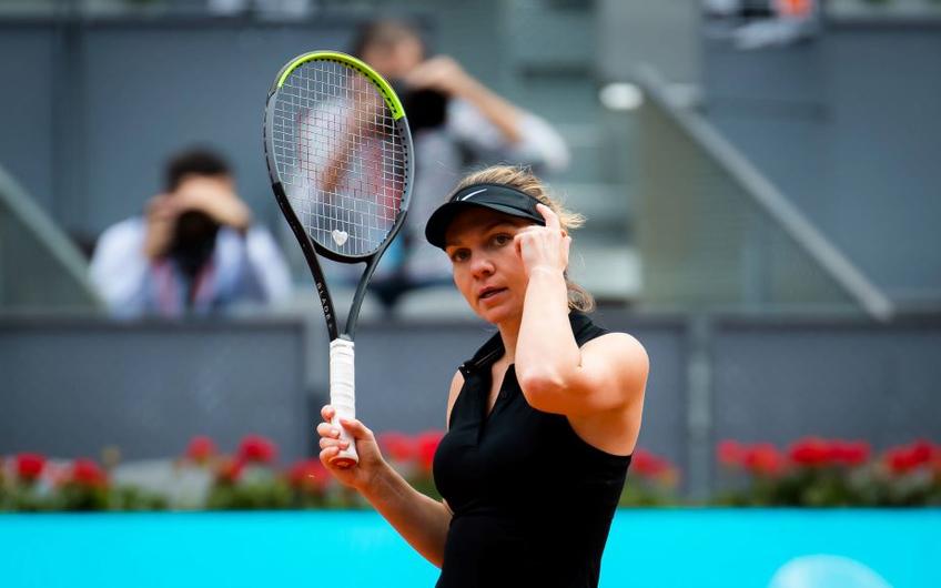 Simona Halep și gestul cu degetul la tâmplă Foto Imago Images