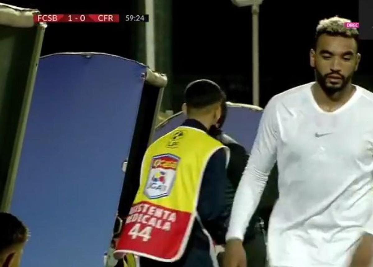 Atmosferă încinsă la CFR » Scos în minutul 4, Gîdea s-a dus direct la vestiare! Înlocuitorul său a fost și el schimbat