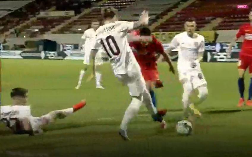 CFR Cluj a cerut penalty în minutul 80 al meciului cu FCSB, la scorul de 1-0 pentru roș-albaștri.