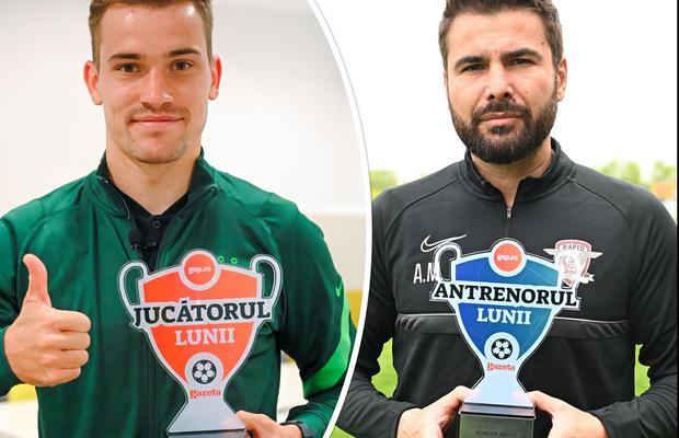 Bucureștiul și-a împărțit trofeele » Darius Olaru a fost ales „Jucătorul lunii aprilie”, iar Adrian Mutu - „Antrenorul lunii”! Cum s-a votat