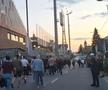 Imagini de la porți înainte de CFR - U Cluj