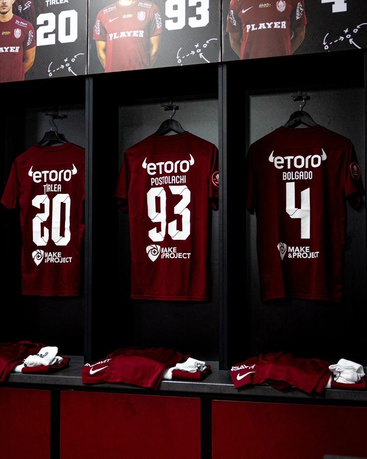 CFR Cluj - U Cluj, imagini înaintea partidei, foto: Facebook @CFR Cluj