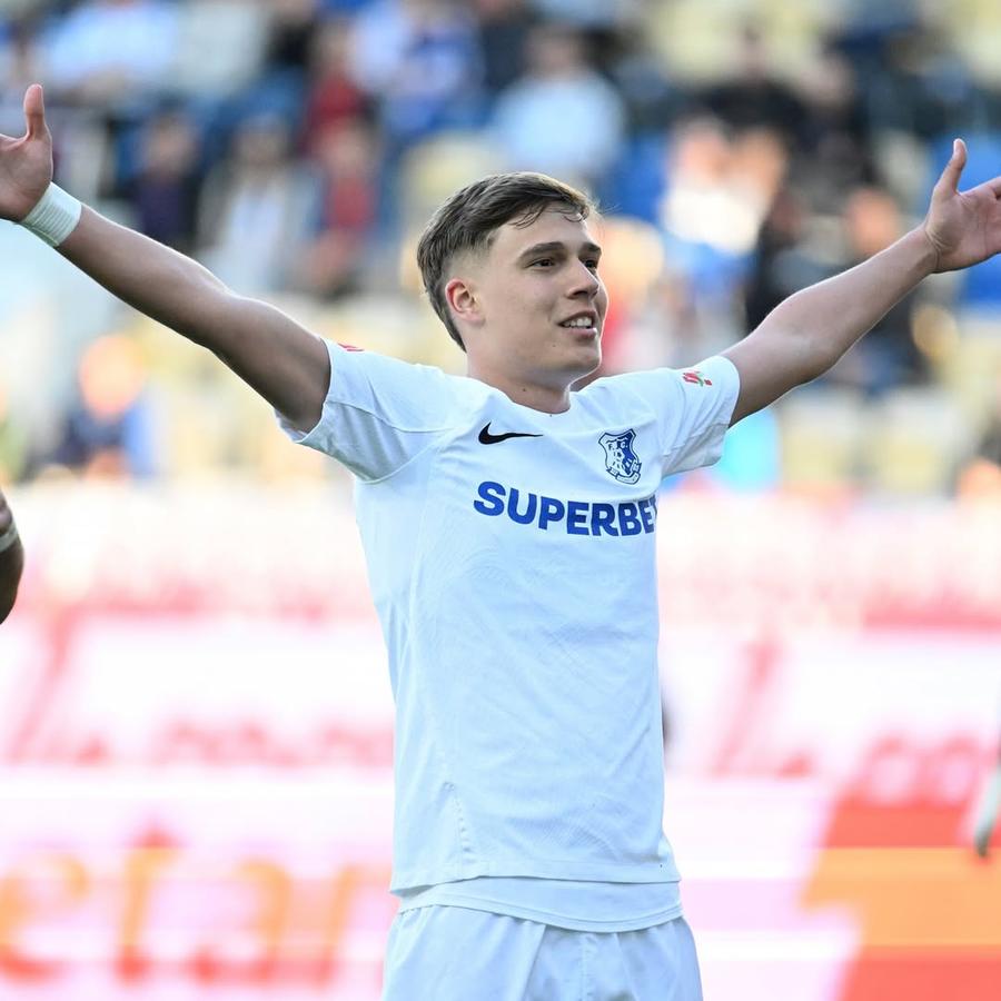 Luca Băsceanu, fotbalistul Farului, foto: Instagram @basceanu_luca Un nou transfer Farul - FCSB?! » Gigi Becali: „Hagi mi-a zis să mă uit la el”