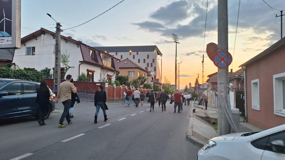 Imagini de la porți înainte de CFR - U Cluj