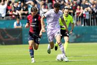 Cu Răzvan Marin titular și cu Florinel Coman introdus pe final, Cagliari pierde în Serie A