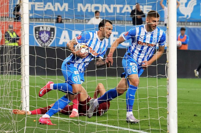 Craiova a egalat la 1, dar a mai primit apoi un gol pentru 1-2 final // foto: GSP