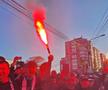 Atmosfera creată de suporterii olteni înainte de Universitatea Craiova - Dinamo