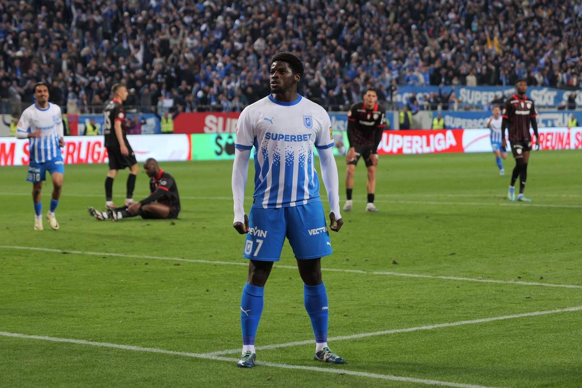 Regele Leu » Nsimba a reușit un gol cât un titlu, cu ajutorul arbitrilor, iar Craiova a răpus-o în ultima clipă pe Dinamo! Clasamentul