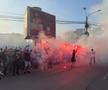 Atmosfera creată de suporterii olteni înainte de Universitatea Craiova - Dinamo