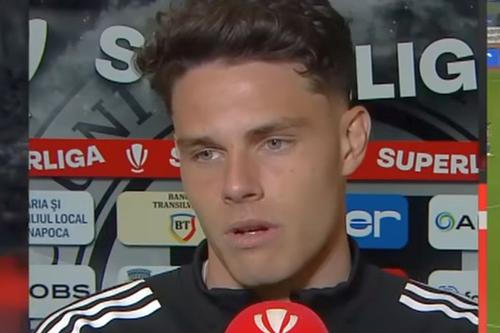 Atanas Trică, atacantul lui U Cluj // FOTO: captură Prima Sport