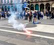 Fanii lui Inter au ieșit în Piața Domului să sărbătorească titlul