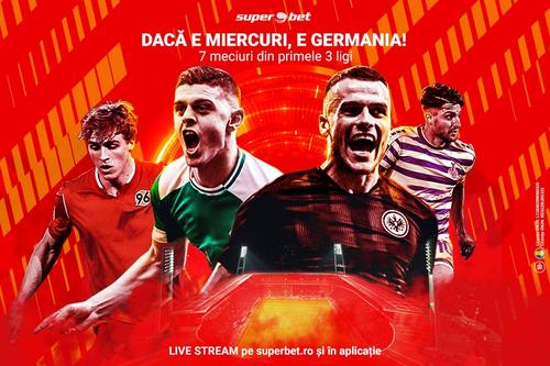 Dacă e miercuri, e Germania! 7 SuperMeciuri din primele trei ligi, la care ai SuperCote și Live Stream