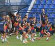 Antrenamentul lui Edi Iordănescu de la Podgorica, supravegheat de Răzvan Burleanu