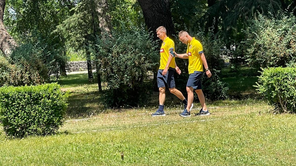 Jucătorii naționalei României s-au relaxat înainte de meciul cu Muntenegru