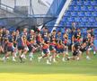 Antrenamentul lui Edi Iordănescu de la Podgorica, supravegheat de Răzvan Burleanu