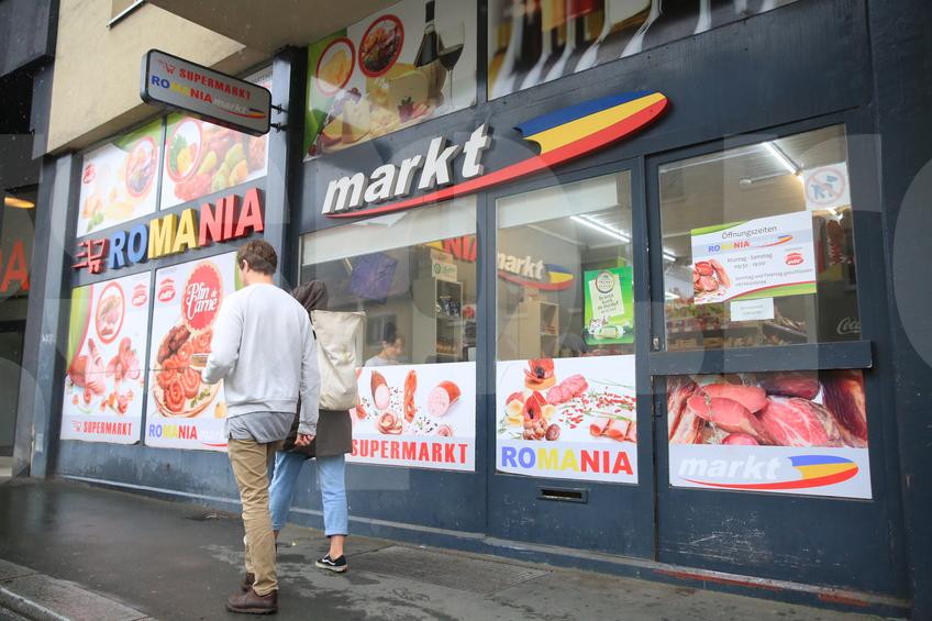 Imagini din magazinul românesc din Graz FOTO: Ionuţ Iordache (GSP)
